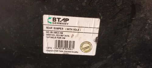 Parchoc arrière Passat b6 origine Germany neuf