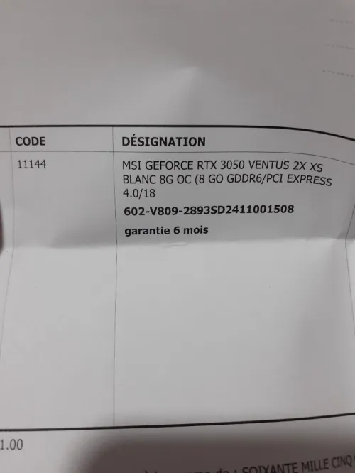 Rtx3050 8gb +CPU pentium G5500 