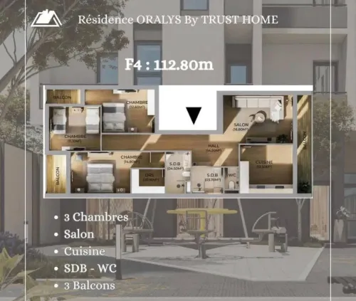 Vente Appartement F3 F4 Oran Bir el djir