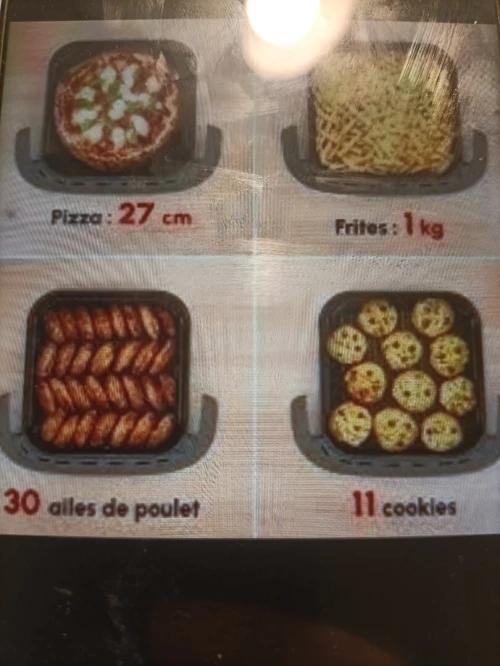 Friteuse Sans huile Moulinex Easy fry XL-10 programmes-Capacité 4L-2200W-Fenêtre de visualisation