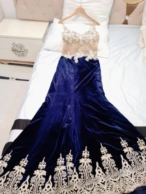 Robe sirène velours