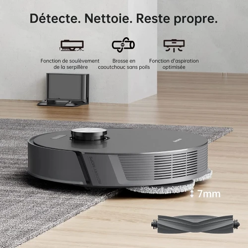 Dreame L10s Pro Gen 2 Robot Aspirateur Laveur 2 en 1, Serpillère rotative, Détection d'obstacles 3D