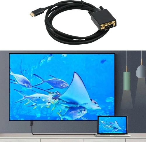 Câble USB Type-C male vers VGA male 1.8 m