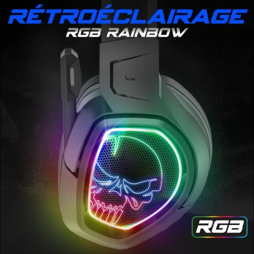 Casque Gamer Pro Sans Fil 7.1 Surround Micro Flexible MultiPlatforme Xpert-H1300