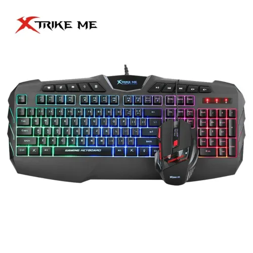 Pack 2 en 1 : Clavier Gaming Multimédia & Souris Gaming USB Filaire MK-880KIT XTRIKE ME