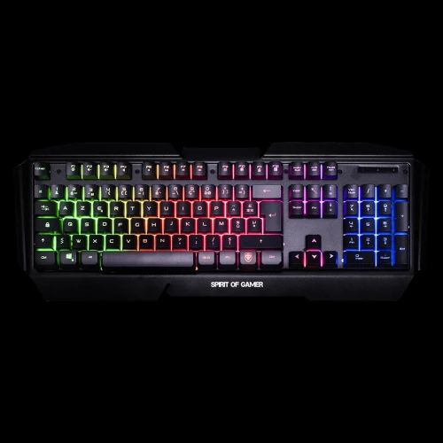 Clavier Gamer Semi-Mécanique Anti-Ghosting Rétro-Éclairage Rgb Usb Pro-K5 SPIRIT OF GAMER