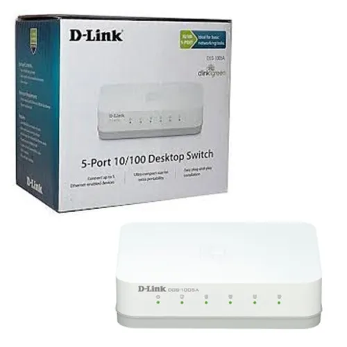 Switch De Bureau 5 Ports 10/100 Mbps DES-1005A D-LINK