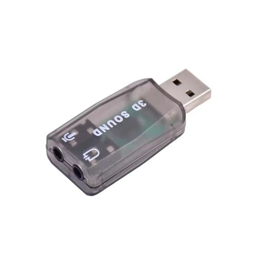 Adaptateur Carte Son USB 3D Sound AC-3 & Virtual 5.1 Stéréo et MIC