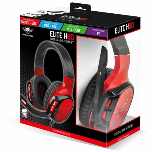 Casque Gaming avec Mic Multiplatform PS4 Xbox One Nintendo Switch PC) Elite-H60 Spirit of Gamer 