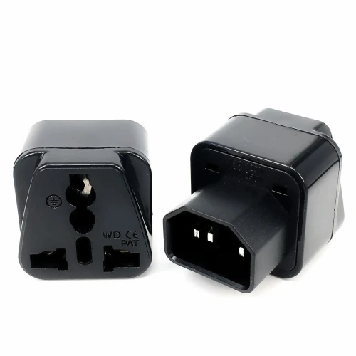 Adaptateur Onduleur IEC 320 C14 Mâle vers Prise de courant universelle Femelle