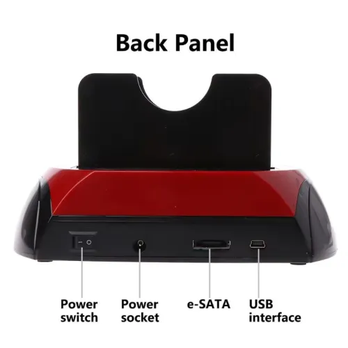 Station d'Accueil Double pour HDD SATA/IDE 2,5" et 3,5" USB 2.0 avec Lecteur Carte Mémoires N: 575