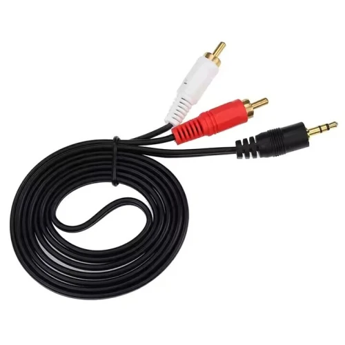 Câble Audio Auxiliaire Jack 3.5mm Mâle à 2RCA Mâle Cordon Mince  de 1.5 m /3 m /10 m