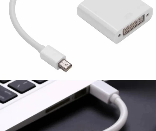 Adaptateur Mini DisplayPort (Mini DP) Male vers DVI-I Dual Link Femelle 15 cm