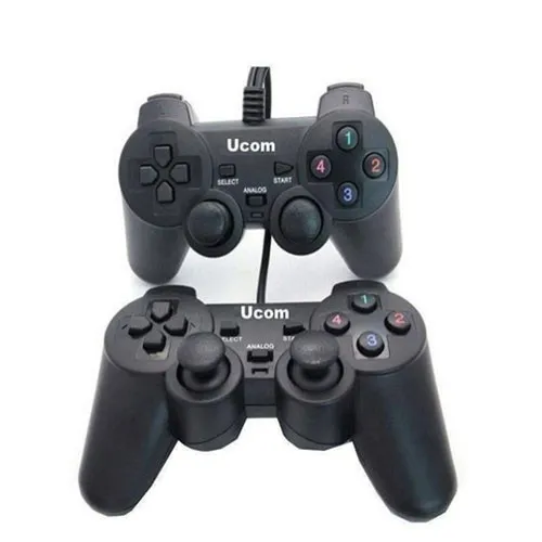 Double Manettes de Jeux DUALSHOC USB pour PC UC-JS704S2 Ucom