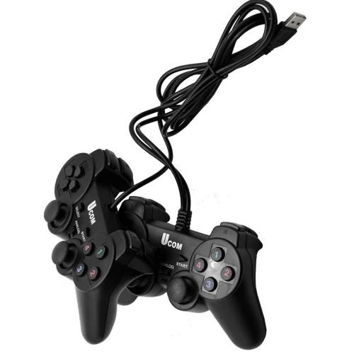 Double Manettes de Jeux DUALSHOC USB pour PC UC-JS704S2 Ucom