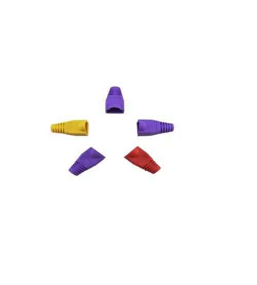 Couvre Patch Cable Réseau 20 Pcs Violet / Rouge / Jaune