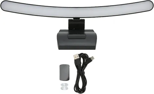 Barre Lumineuse Pour Ecran D'ordinateur, Barre Lumineuse Incurvée Avec 7 Couleurs RGB