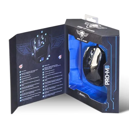 Souris Filaire pour Gamer - Droitier - Capteur Optique 3500 dpi - 7 boutons - Pro-M8 Light Edition