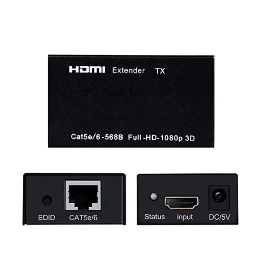Extender & Rallonge HDMI UHD 4K à 60 Hz 60 m sur Câble Ethernet Cat5e/6