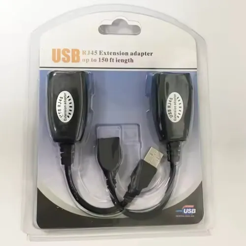 Adaptateur d'Extension de Câble USB 2.0 vers RJ45 LAN Cat5 / Cat6 Jusqu'a 45m 