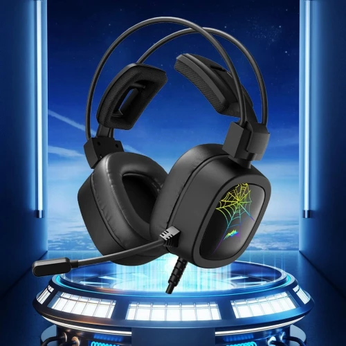 Casque Gaming eSports USB 7.1 Virtual Surround Sound RGB avec Microphone Anti-Bruit Flexible TZ-2206