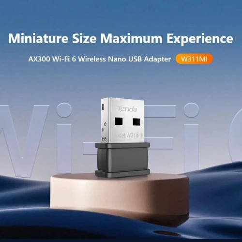 Adaptateur USB Nano Sans Fil AX300 Wi-Fi 6 V6.0 W311MI TENDA