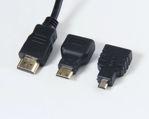 Câble HDMI 1080P 3-en-1 vers HDMI/Mini/Micro/HDMI, adaptateur haute vitesse