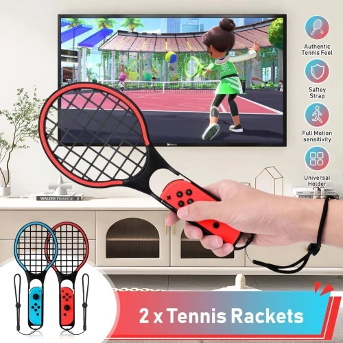 Pack 9 en 1 Accessoires de Sport Switch Compatible avec Nintendo Switch/Switch OLED JYS-NS236