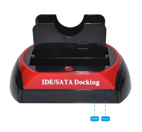 Station d'Accueil Double Disques Durs SATA/IDE 2,5" et 3,5" sur USB 2.0 Modèle: 575D