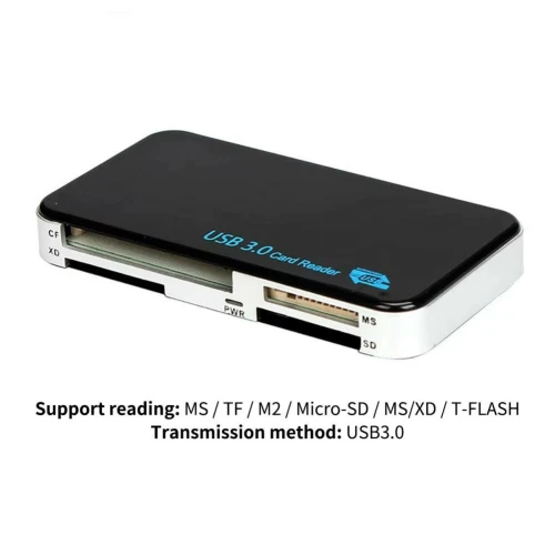 Lecteur de Carte Mémoire All in 1 USB 3.0 5 Gbit /s pour Carte CF - SD - Micro SD -MS - XD - TF - M2
