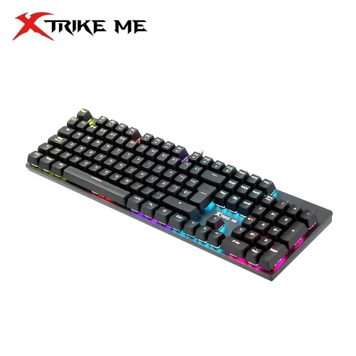 Clavier Gaming Mécanique Multimédia Anti-Ghosting Rétro-Éclairage USB QWERTY GK-915 Xtrike Me
