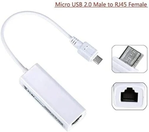 Carte Réseau Fast micro USB to RJ45 avec Cable