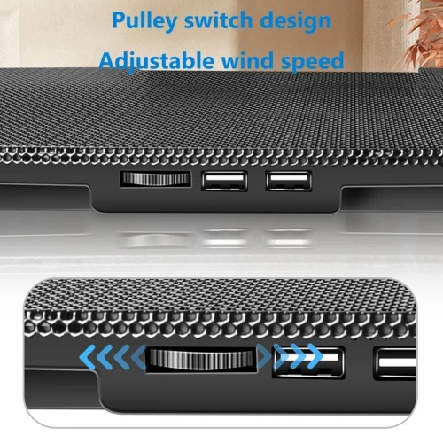 Refroidisseur Laptop avec 8 Ventilateurs Réglables Compatibles jusqu'à 17" NCP-213 MIKUSO