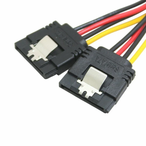 Adaptateur Câble Répartiteur d'Alimentation SATA en Y - 1 SATA Mâle vers 2 SATA Femelles, 20 cm