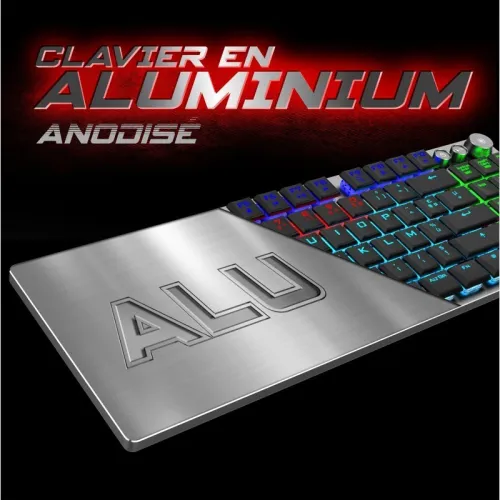Clavier Gamer Sans Fil - Format Ultra-compact 65% - Bluetooth/USB RGB - AZERTY Xpert-K1300