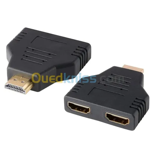 Splitter HDMI 4K UHD 1 Entrée / 2 Sorties Dupliquez et Affichez Votre Contenu sur Deux Écrans 