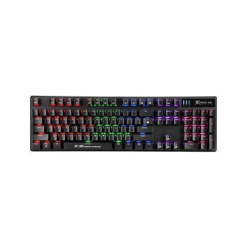 Clavier Gaming Mécanique Multimédia Anti-Ghosting Rétro-Éclairage RGB USB QWERTY GK-980 Xtrike Me