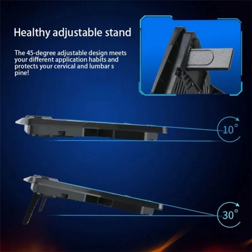 Refroidisseur Laptop avec 4 Ventilateurs Réglables Compatibles jusqu'à 17" S400