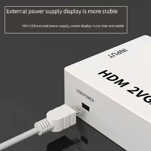 Convertisseur Mini VGA + Audio vers HDMI HD 1080p Multiplateformes