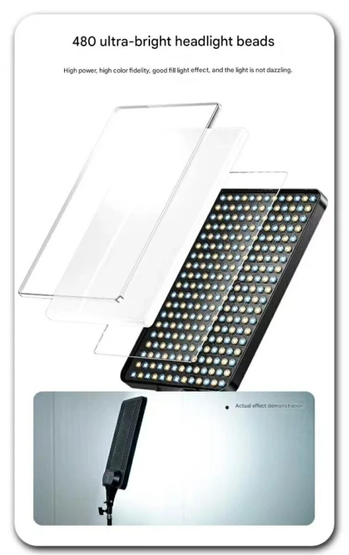 Panneau Lumineux LED pour Vidéo avec Télécommande - Température de couleur de 3200 K à 5700 K RL-24