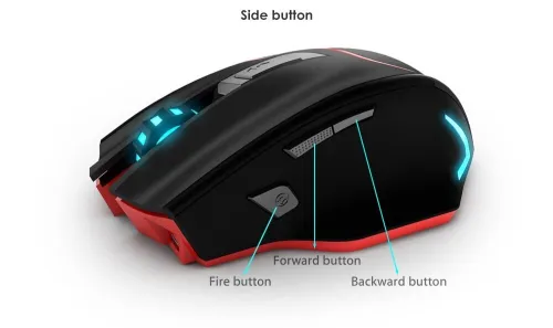 Souris Gaming Sans Fil 2.4 GHz 7 Boutons jusqu'à 3200 DPI F-18 ZELOTES  