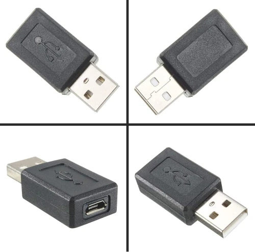 Adaptateur USB 2.0 Type-A Male vers Micro USB 2.0 Type-A Femelle 
