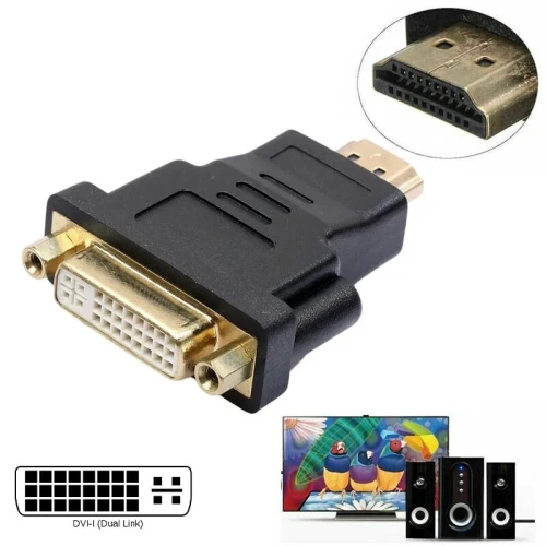 Adaptateur Vidéo HDMI Mâle Haute Performance vers DVI-I Dual Link 24+5 Femelle