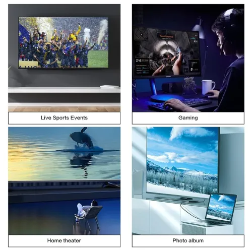 Câble USB-C 3.1 vers HDMI 4K Haute Qualité 1,8M 