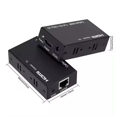 Extender & Rallonge HDMI UHD 4K à 60 Hz 60 m sur Câble Ethernet Cat5e/6