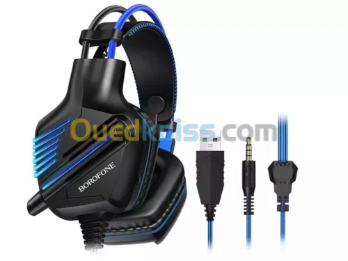 Casque Gaming Stereo Jack 3.5 mm pour Mobile Gaming / Laptop / PS4 BO101 Borofone