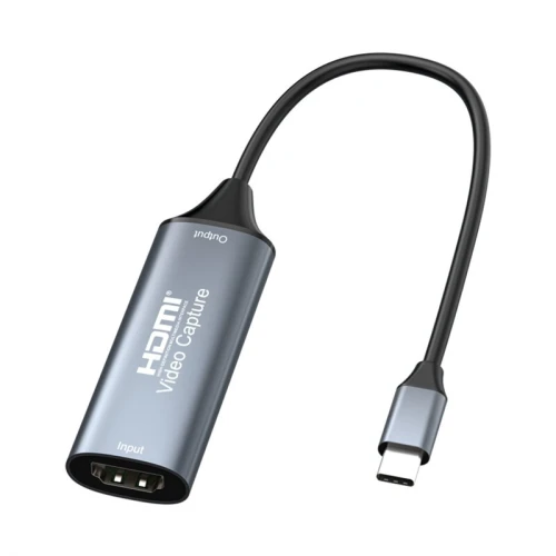 Carte d'Acquisition Vidéo USB-C vers HDMI 4K 1080p pour PC, Android, Windows, PS4, Jeux vidéo