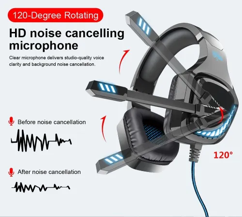 Casque Gaming Stéréo Jack 3.5 mm pour Mobile Gaming / Laptop / PS4 GT97 OVLENG 