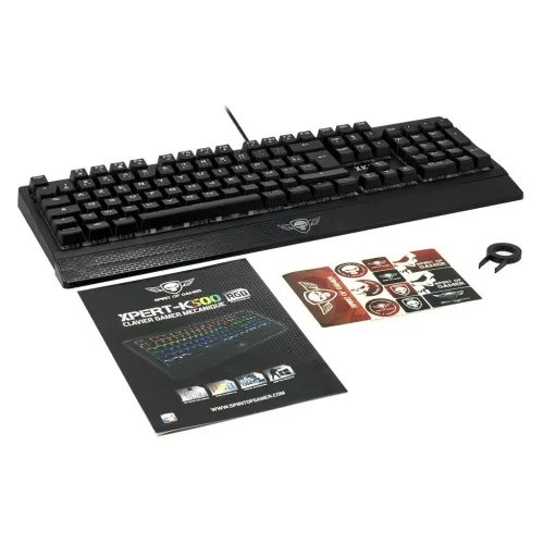 Clavier Gaming Mécanique Rétro Eclairage RGB Châssis métal Xpert-K500 Spirit Of Gamer