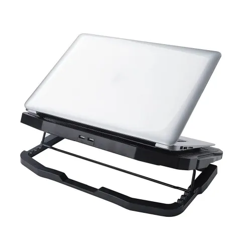 Refroidisseur Laptop Réglable avec 2 Ventilateurs & 2 Ports USB 2.0  Antidérapante CP300 CAPSYS